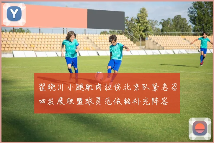 翟晓川小腿肌肉拉伤北京队紧急召回发展联盟球员范依铭补充阵容